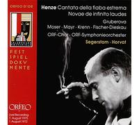 Henze : Oeuvres pour voix et orchestre. Moser, Fischer-Dieskau, Horvat.