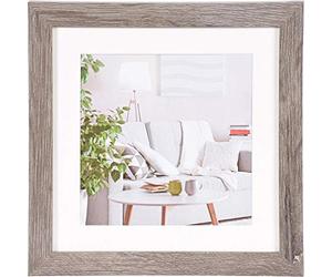 Henzo 8105418 Modern 20 x 20 Frame dgrau Fotos, MDF, Gris Oscuro, 20 x 20 x 1 cm