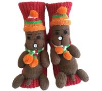 heofonm 3D Knit Animal Socks, Cute Funny Novelty Animal Hugging Socks for Christmas, Women Teenage Girl Gifts (#03)