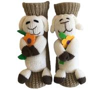 heofonm 3D Knit Animal Socks, Cute Funny Novelty Animal Hugging Socks for Christmas, Women Teenage Girl Gifts (#10)