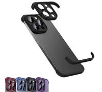 heofonm Luxury Corner Edge Pad Lens Protector For iPhone Series,Soft TPU Silicone Cover Slim Camera Protector for iPhone 14 Pro MAX (Black,for iPhone 14 Pro)