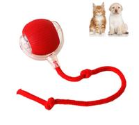 heofonm Rolling Ball Dog Toy, Interactive Rolling Dog Ball, Automatic Rolling Ball for Dogs & Cat, Self Rolling Dog Ball, Automatic LED (Red)