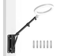 Heorryn Brazo auge de montaje en pared con rosca de 3/8" 1/4", adaptador universal, monopie ajustable para fotografía streaming de vídeo, rotación de 180 grados