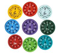 HEOUCH 9 Piezas Math Fidget Spinner, Spinners for Math Games, Juguetes para Aprender Matemáticas, Frisbee de Sumas, Diviértete Aprendiendo Matemáticas, Juguete Educativos Matemáticos