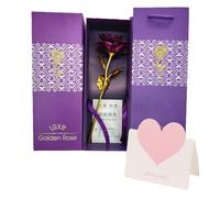 HEOUCH Rosas Eternas, Caja de Regalo con Flores Eternas, Regalo Floral Atemporal para Mujeres, Incluye Tarjeta de Felicitación, Regalo Original para Mujer, Novia O Madre (A)