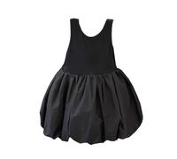 HEOXIN Vestido Princesa con Volantes para Niñas Recién Nacidas, Vestidos sin Mangas con Cuello Redondo y Tutú para Bebés para Sesiones Fotográficas y Fiestas de Cumpleaños de 6 a 7 Años, Negro