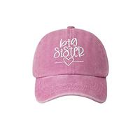 Hepandy Gorras de béisbol Bordadas para niños y niñas, Big Sister (Rosa), Talla única