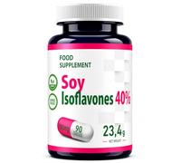 Hepatica Isoflavonas de Soja 60 mg | Estandarizado al 40% de Isoflavonas | 90 Cápsulas Veganas | Suministro para 3 Meses | Glycine max | GMP & laboratorio independiente