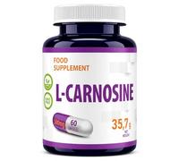 Hepatica L-Carnosina 500 mg | Dipéptido de Beta-Alanina e Histidina | 60 Cápsulas Veganas | Suministro para 2 Meses | GMP & laboratorio independiente