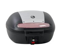 HEPCO & BECKER Journey Topcase 50, bisel negro/plata, con tc-placa para otros usuarios, negro-plata