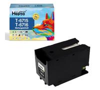 Hepta Print Caja de mantenimiento T6715/T6716(C13T671500/C13T671600) Repuesto de alta calidad compatible con Epson Workforce Pro WF-4720DWF WF-4725DWF WF-4730DTWF WF-4740DTWF WF-C5210DW WF-C5290DW