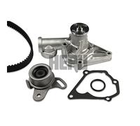 HEPU PK77040 Bomba de agua + kit de correa de distribución Número de dientes: 110 22 mm incl. kit de juntas con junta Compatible con HYUNDAI GETZ TB ACCENT II LC ACCENT II Sedán LC