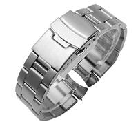 HEPUP Correa de acero inoxidable sólido para SEIKO No. 5 SKX009 SKX007 SKX175 SKX173 de 20mm 22mm para hombre, accesorios de correa de reloj, brazalete, 22mm, Ágata