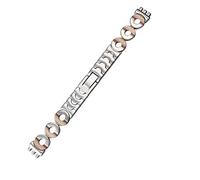 HEPUP Correa de reloj de acero inoxidable para mujer Swatch 12mm LB184 LW143 LL115 pulsera accesorios, 12mm, Agate