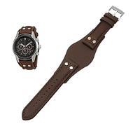 HEPUP Correa de reloj de piel auténtica para Fossil CH2592 CH2564 CH2565 CH2891CH3051 pulsera de 22 mm para hombre con estilo remache, 20mm, Ágata