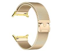 HEPUP Correa magnética de acero inoxidable para Samsung Galaxy Watch 7 Ultra 47 mm, pulsera milanesa sin espacios para Galaxy Watch Ultra 47 mm(Gold gold)