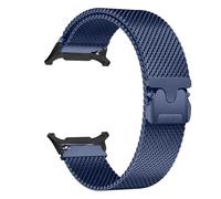 HEPUP Correa magnética de acero inoxidable para Samsung Galaxy Watch 7 Ultra 47 mm, pulsera milanesa sin espacios para Galaxy Watch Ultra 47 mm(Dark blue black)
