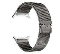 HEPUP Correa magnética de acero inoxidable para Samsung Galaxy Watch 7 Ultra 47 mm, pulsera milanesa sin espacios para Galaxy Watch Ultra 47 mm(Grey silver)