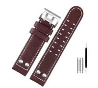 HEPUP Hamilton Khaki Aviation Watch H77616533 H70615733 Correa de reloj de piel auténtica Jazz Field para hombre, estilo militar, 22mm, Ágata