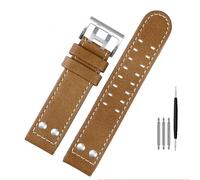 HEPUP Para reloj Hamilton Khaki Aviation H77616533 H70615733 Correa de reloj de cuero genuino campo de jazz hombres correa de reloj 20 22 estilo militar, 20mm, Agate