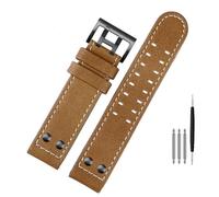 HEPUP Para reloj Hamilton Khaki Aviation H77616533 H70615733 Correa de reloj de cuero genuino campo de jazz hombres correa de reloj 20 22 estilo militar, 20mm, Agate