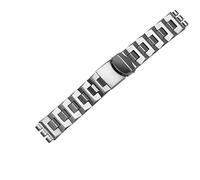 HEPUP Pulsera de metal de núcleo sólido Swatch, cadena de reloj cóncava convexa, YCS Yas YGS, hierro para hombres y mujeres, correa de reloj de acero, correa de cerámica, 19mm, Ágata