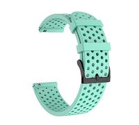 HEPUP Pulsera de silicona de reloj de 20 mm para SUunto 3 Fitness Watch Band para Polar Ignite/2/Unite Smartwatch Belt Writband (color : verde azulado, tamaño: para Polar Ignite 2)