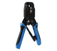 Hepzest Engarzadora de Red RJ45 10P 8P 6P 4P Herramientas de Engarzado Pelador para RJ45 RJ11 RJ12 RJ50 Conector Cable Ethernet
