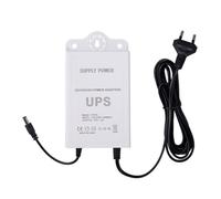 Hepzest Fuente de Alimentación Ininterrumpida de 12V-2A para WiFi, Enrutador, Módem, Cámara de Seguridad Mini UPS Protector de Respaldo de Batería Enchufe Europeo