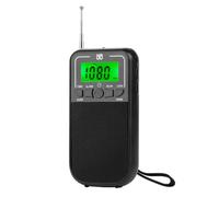 Hepzest Radio PortáTil Am FM SW, Radio de Transistores con Linterna LED, Radio de Bolsillo de Emergencia para Acampar al Aire Libre
