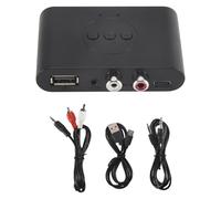 Hepzest Receptor de Audio Bluetooth 5.3 NFC USB U Disk 3,5 mm AUX USB Adaptador Inalámbrico de Música Estéreo para Amplificador de Altavoz de Automóvil