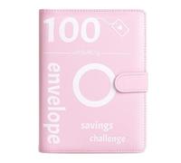 Hepzest Reto de 100 DíAs Carpeta para Ahorrar Dinero Carpeta de DesafíO con Sobre de, FáCil, Atractiva y Gratificante
