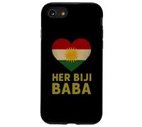 Her Biji Baba Kurdo Dad Bandera Kurda Corazón Padre Carcasa para iPhone SE (2020) / 7/8