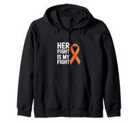 Her Fight is My Fight Funny MS Conciencia Dicho Sudadera con Capucha