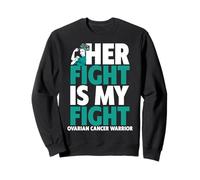 Her Fight Is My Fight Shirt Concientización sobre el cáncer de Ovario Sudadera