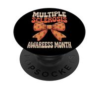 Her Fight My Fight MS Multiple Sclerosis Awareness Women PopSockets PopGrip Adhesivo
