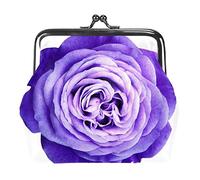Her Side and His Side - Monedero con hebilla de color blanco rosa y rosa, bolsa de mano con hebilla, bolsa de mano con cierre de beso, cartera con cierre floral para mujeres y niñas, Multicolor 12, Talla única, Organizador de bolsas