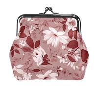 Her Side and His Side - Monedero con hebilla de color blanco rosa y rosa, bolsa de mano con hebilla, bolsa de mano con cierre de beso, cartera con cierre floral para mujeres y niñas, Multicolor 20, Talla única, Organizador de bolsas