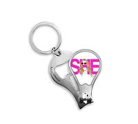 Her Women Glasses Gold Art Deco Fashion Fingernail Clipper Cutter Abridor Llavero Scissor