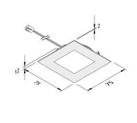 Hera De mueble empotrada LED FAQ 68 3 ud acero 4W 930