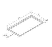 Hera Lámpara LED bajo mueble Sky Sonar 3ud 3.000K negro EC:EPREL:734776