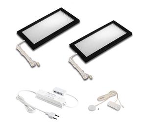 Hera LED bajo mueble Sky dimmer 2 ud 4.000K negro EC:EPREL:734776