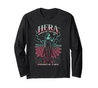 Hera Reina de los Dioses con Poder y Majestad del Pavo Real Manga Larga