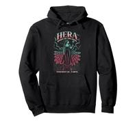 Hera Reina de los Dioses con Poder y Majestad del Pavo Real Sudadera con Capucha