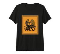 Heracles León Mitología Griega Mitos Antiguos Arte Camiseta Premium