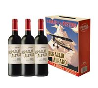 Heraclio Alfaro - Añada actual - D.O.Ca. Rioja - Vino Tinto - Garnacha, Tempranillo, Graciano - Botella 750 ml - Pack 3 unidades