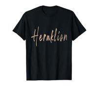 Heraklion Grecia Diseño Elegante Vintage Camiseta