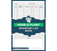 Herb & Plant Inventory Log Book: Herbs and Plants Inventory Tracker | Herbal Inventory Logbook | 100 Forms
