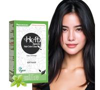 Herb Speedy Tinte para el cabello sin amoníaco, color negro suave contiene protector solar inodoro No más irritación de los ojos y/o cuero cabelludo causada por la coloración del cuero cabelludo