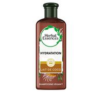 Herbal Essences Champú puro leche de coco hidratación, 90% de ingredientes de origen natural, sin parabenos, sin colorantes, sin siliconas, sin parafina, lote de 250 ml